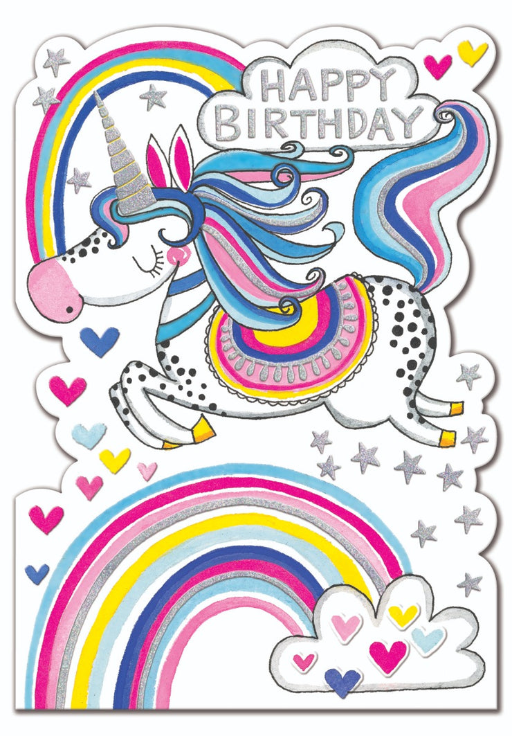 Star Jumps Unicorn Birthday Card