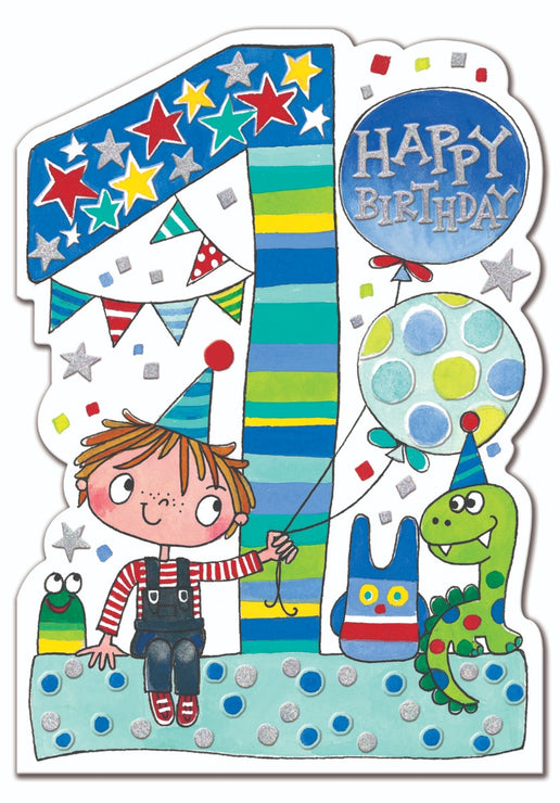 Boy Age1 Birthday Card