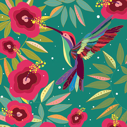 Turnowsky Hummingbird Birthday Card