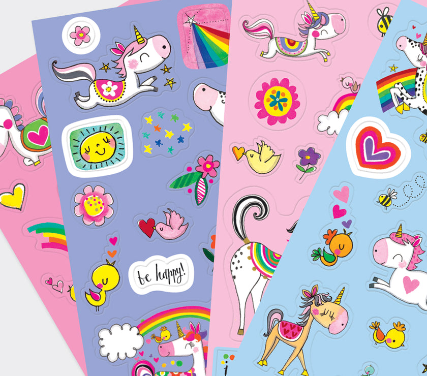 Unicorns and Rainbows Sticker Book