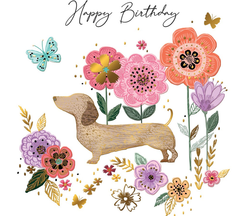 Sublime Dachshund Birthday Card