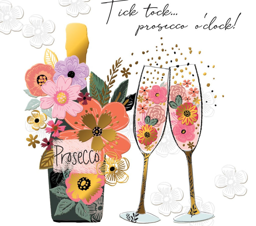 Sublime Prosecco Birthday Card