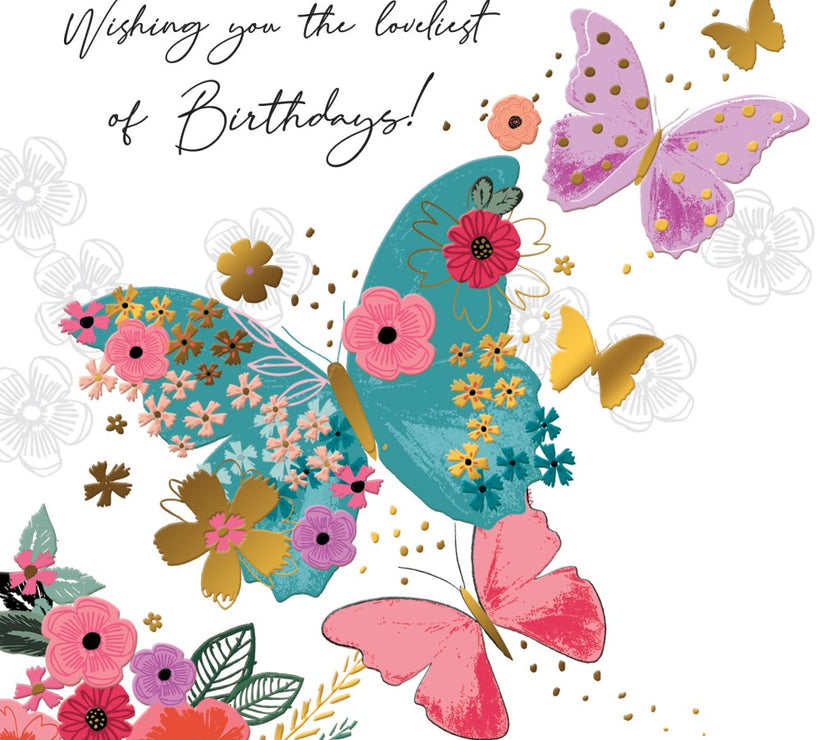 Sublime Butterfly Birthday Card