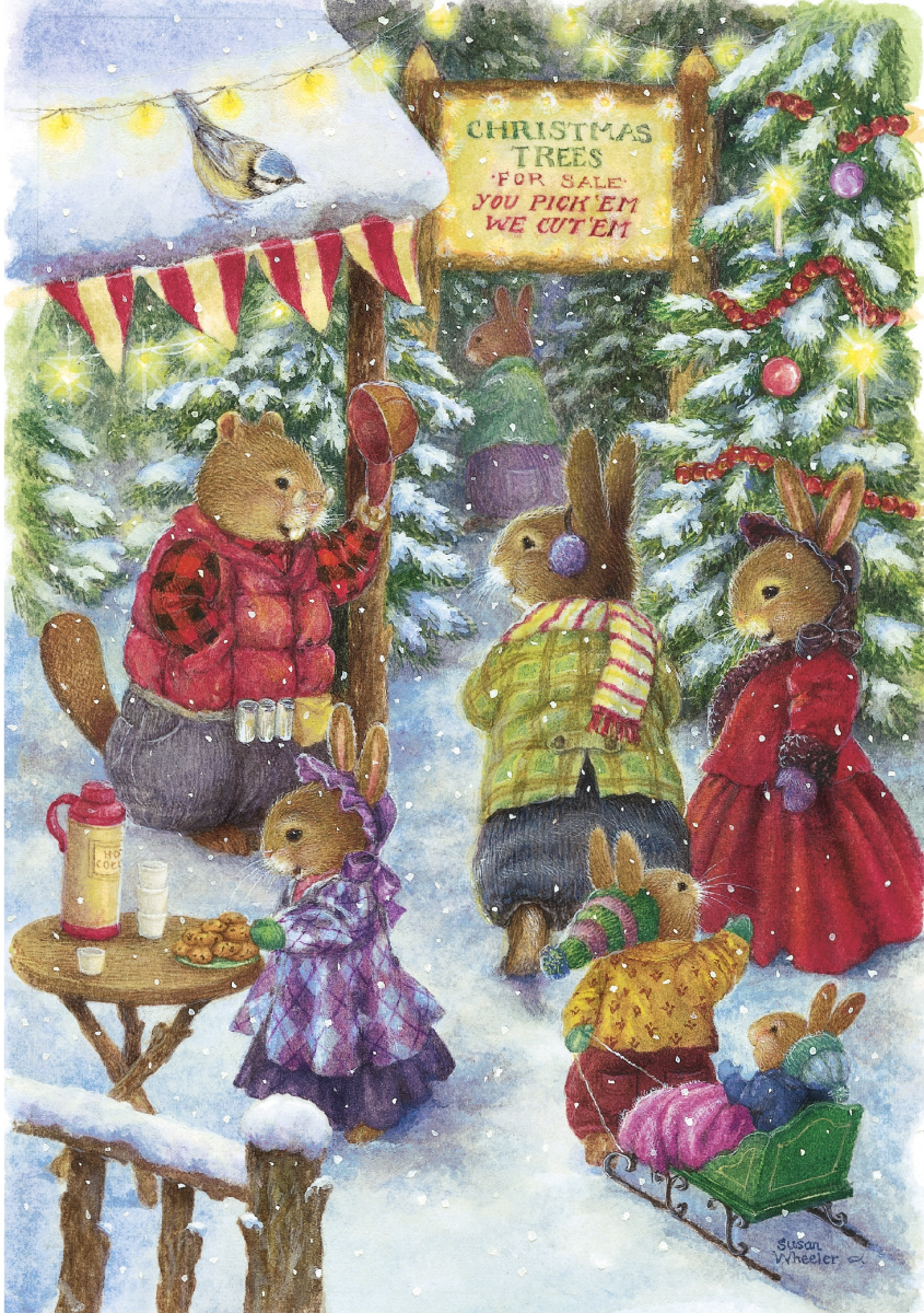 Trees For Sale Christmas Card