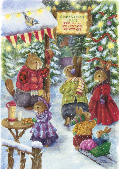 Trees For Sale Christmas Card