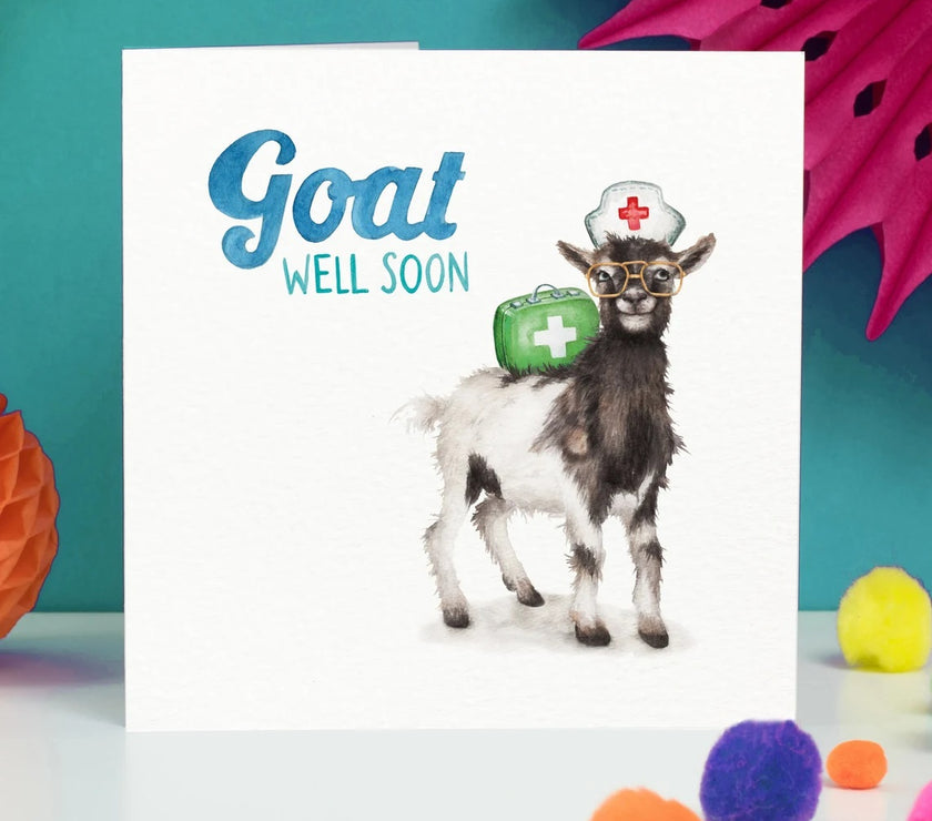 Goat Get Well Card