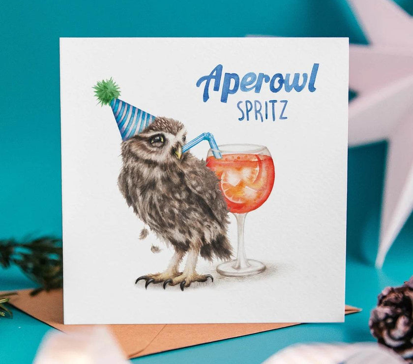 Aperowl Spritz Card - House of Cards