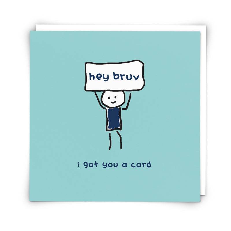 Hey Bruv Brother Birthday Card - House of Cards