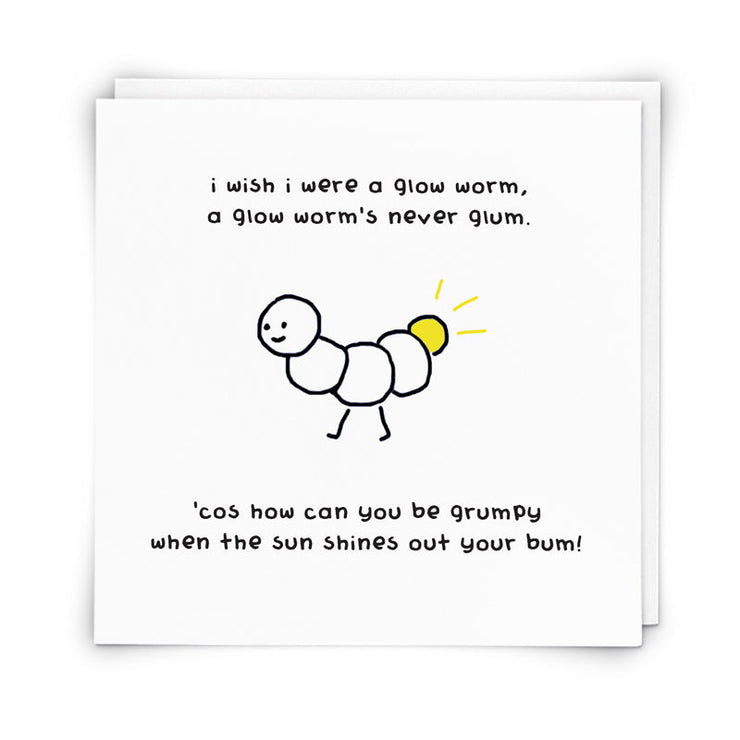 Glow Worm Birthday Card