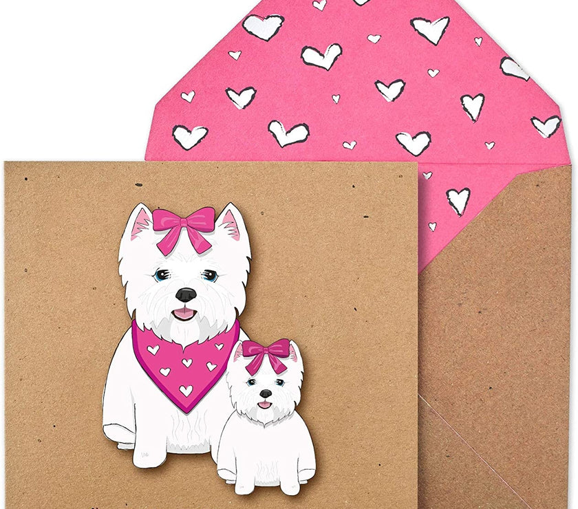 Westie Dog Mothers Day Card