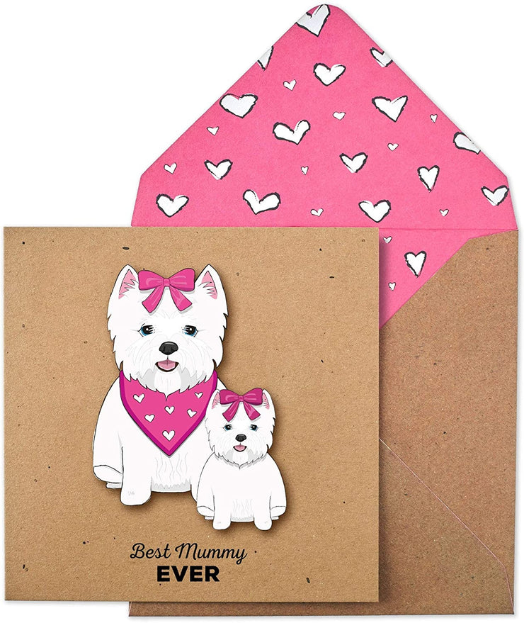 Westie Dog Mothers Day Card