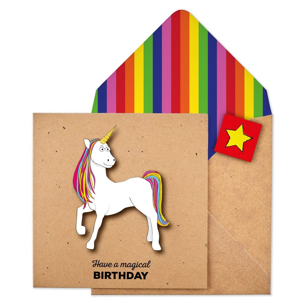 Unicorn Magical Birthday Card