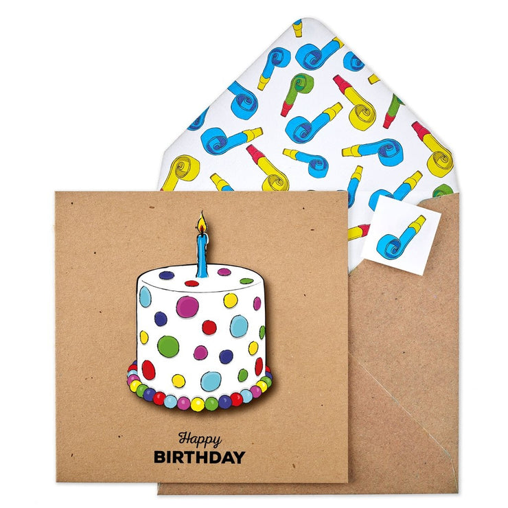 Spotty Cake Birthday Card