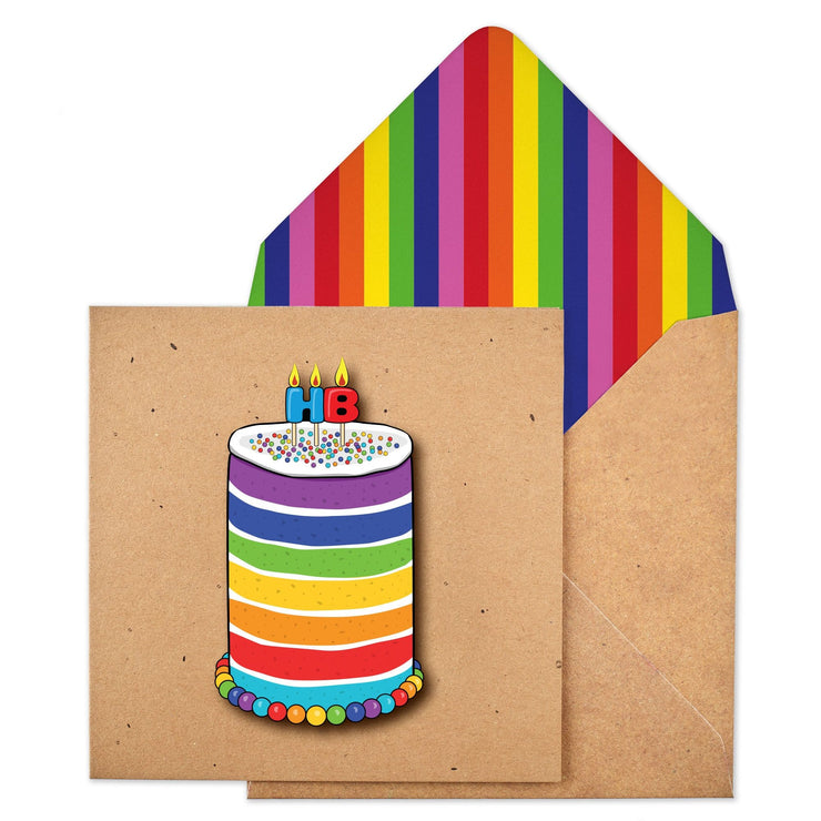 Rainbow Cake Birthday Card