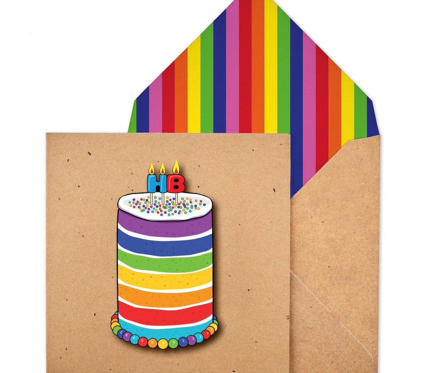 Rainbow Cake Birthday Card