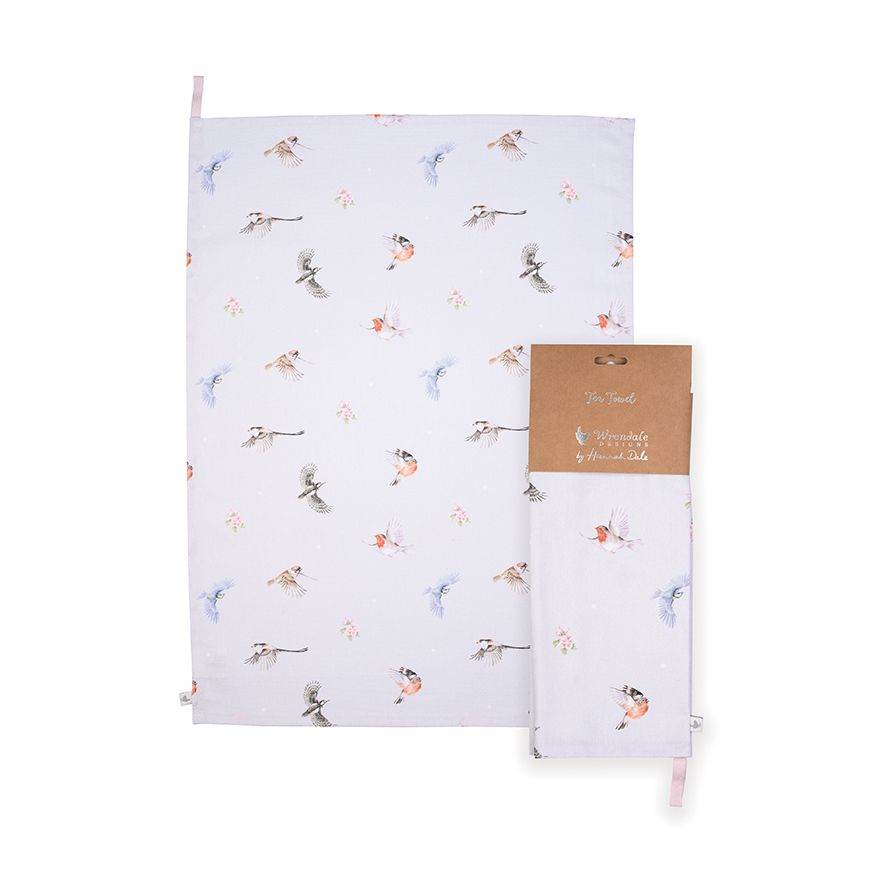 Birds Feathered Friends Tea Towel - House of Cards