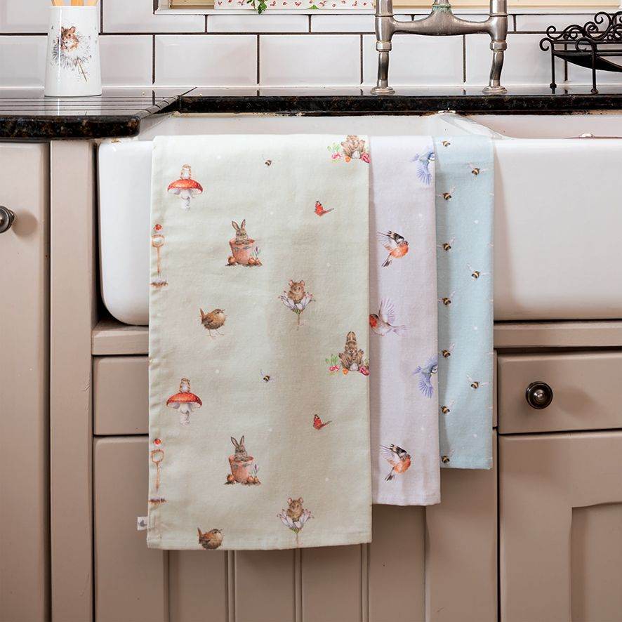 Birds Feathered Friends Tea Towel - House of Cards