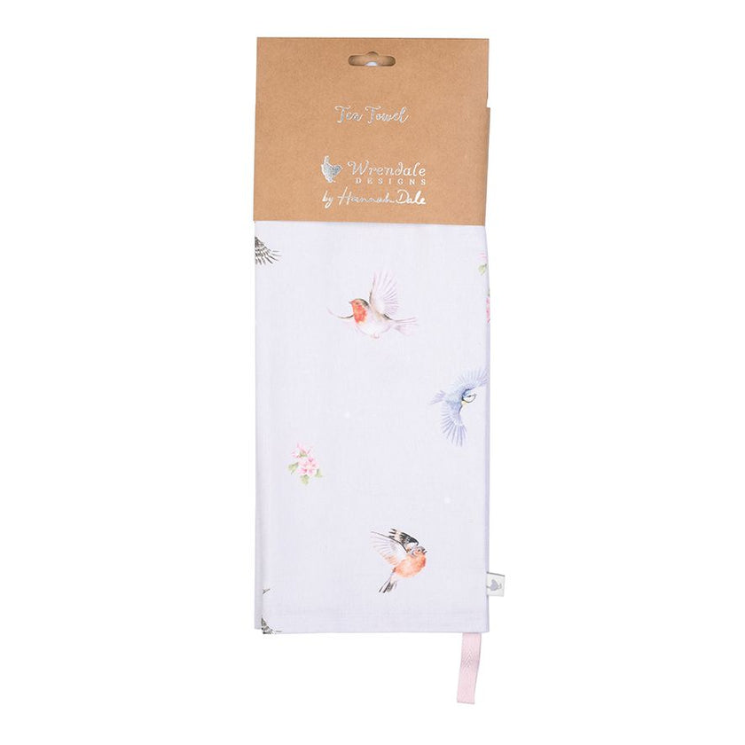 Birds Feathered Friends Tea Towel