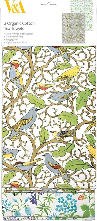 Voysey Birds Tea Towels