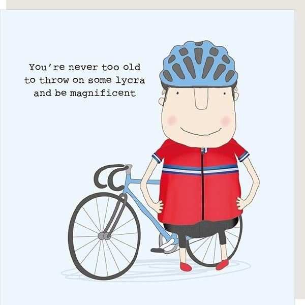 Lycra Birthday Card