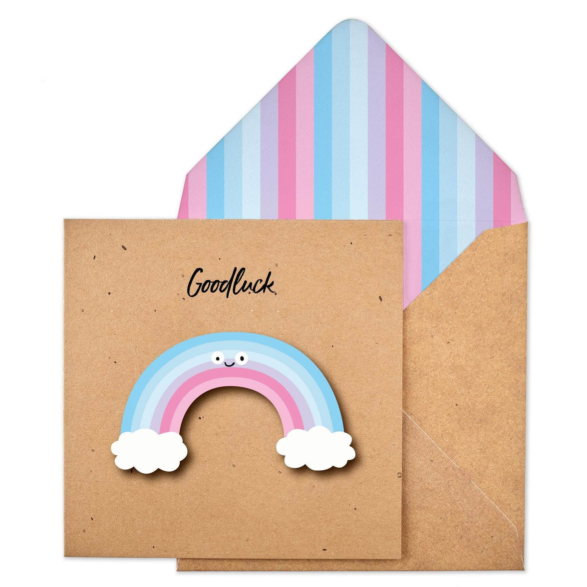 Rainbow Good Luck Card - House of Cards