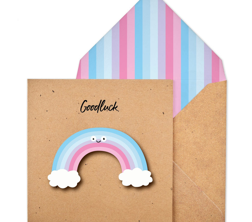 Rainbow Good Luck Card