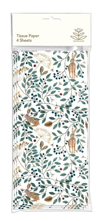 Hares and Berries Tissue Paper