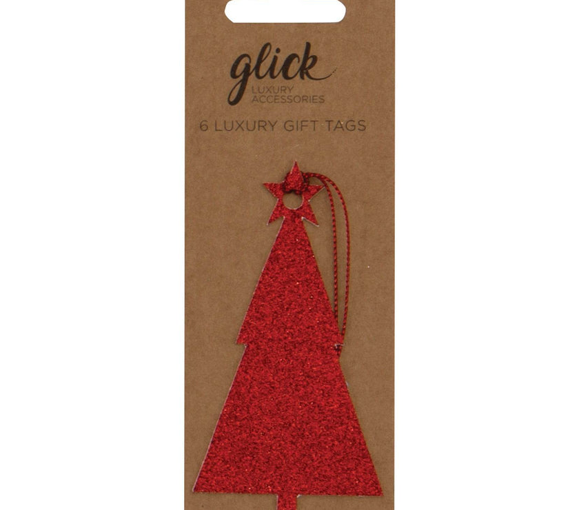 18 Luxury Red Christmas Tree Gift Tags - House of Cards