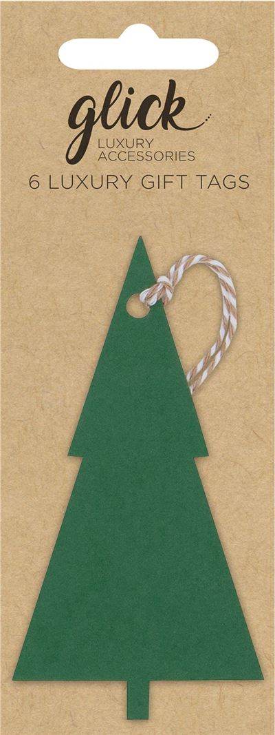 18 Green Christmas Tree Gift Tags - House of Cards