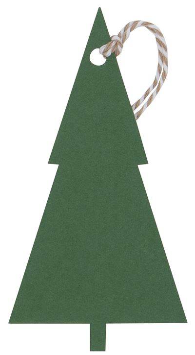 18 Green Christmas Tree Gift Tags - House of Cards