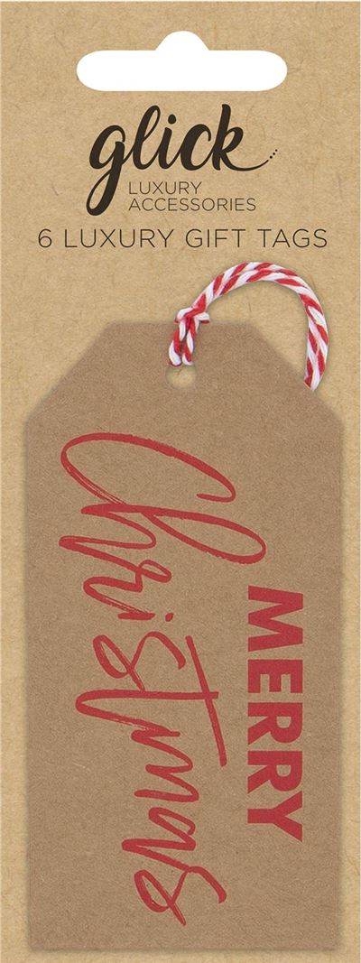 18 Brown Kraft Christmas Gift Tags - House of Cards