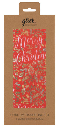 Luxury Christmas Foliage Xmas Tissue Paper