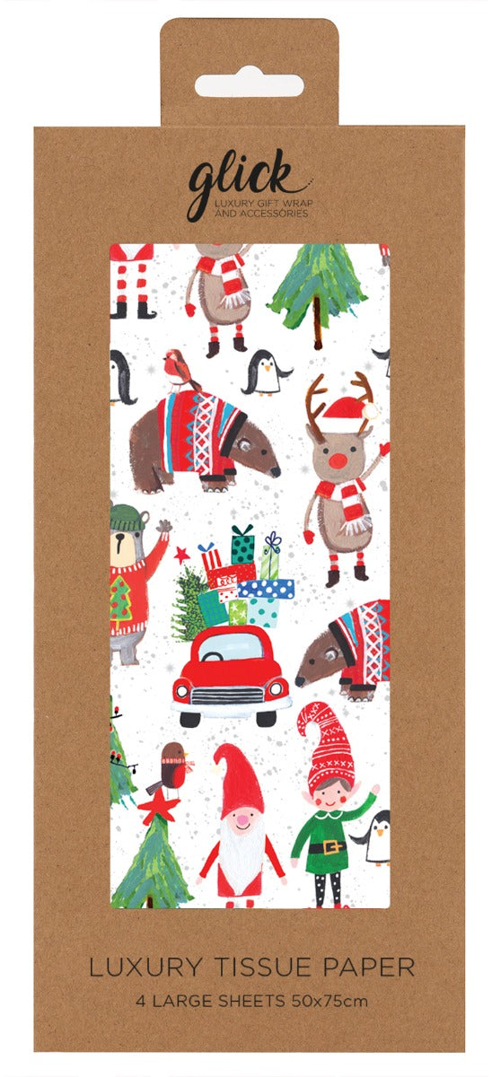 Luxury North Pole Christmas Tissue Paper