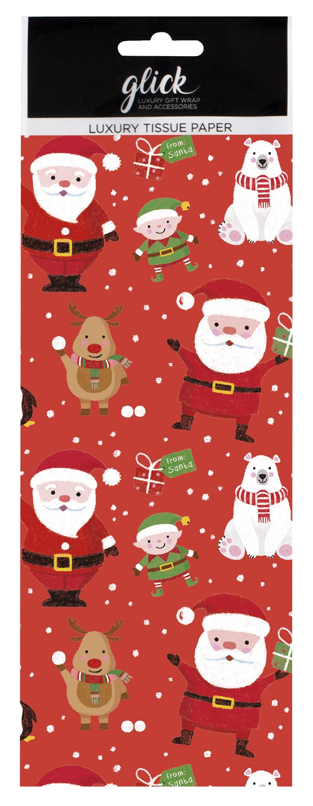 Luxury Santa Helpers Tissue Paper - 4 Pack