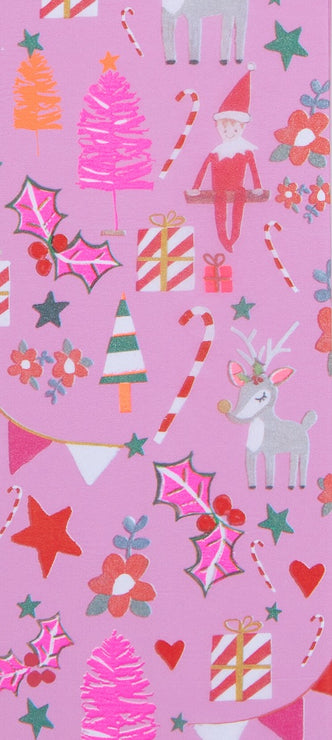Christmas Pink Xmas Tissue Paper