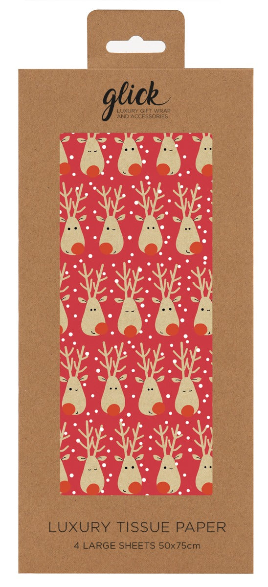Luxury Selfie Reindeer Christmas Tissue Paper