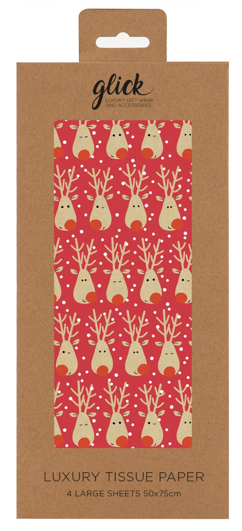 Luxury Selfie Reindeer Christmas Tissue Paper