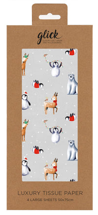 Luxury Festive Friends Christmas Tissue Paper