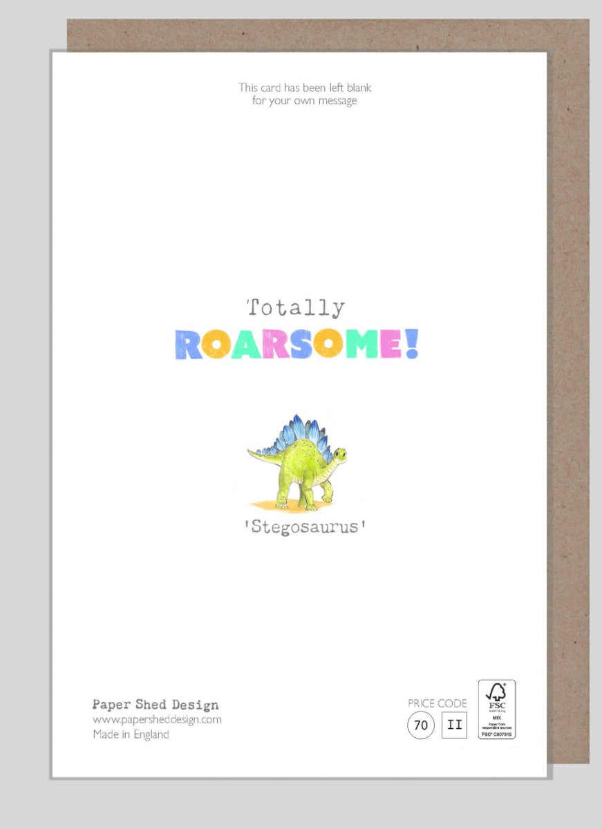 Roarsome Age 2 Birthday Card