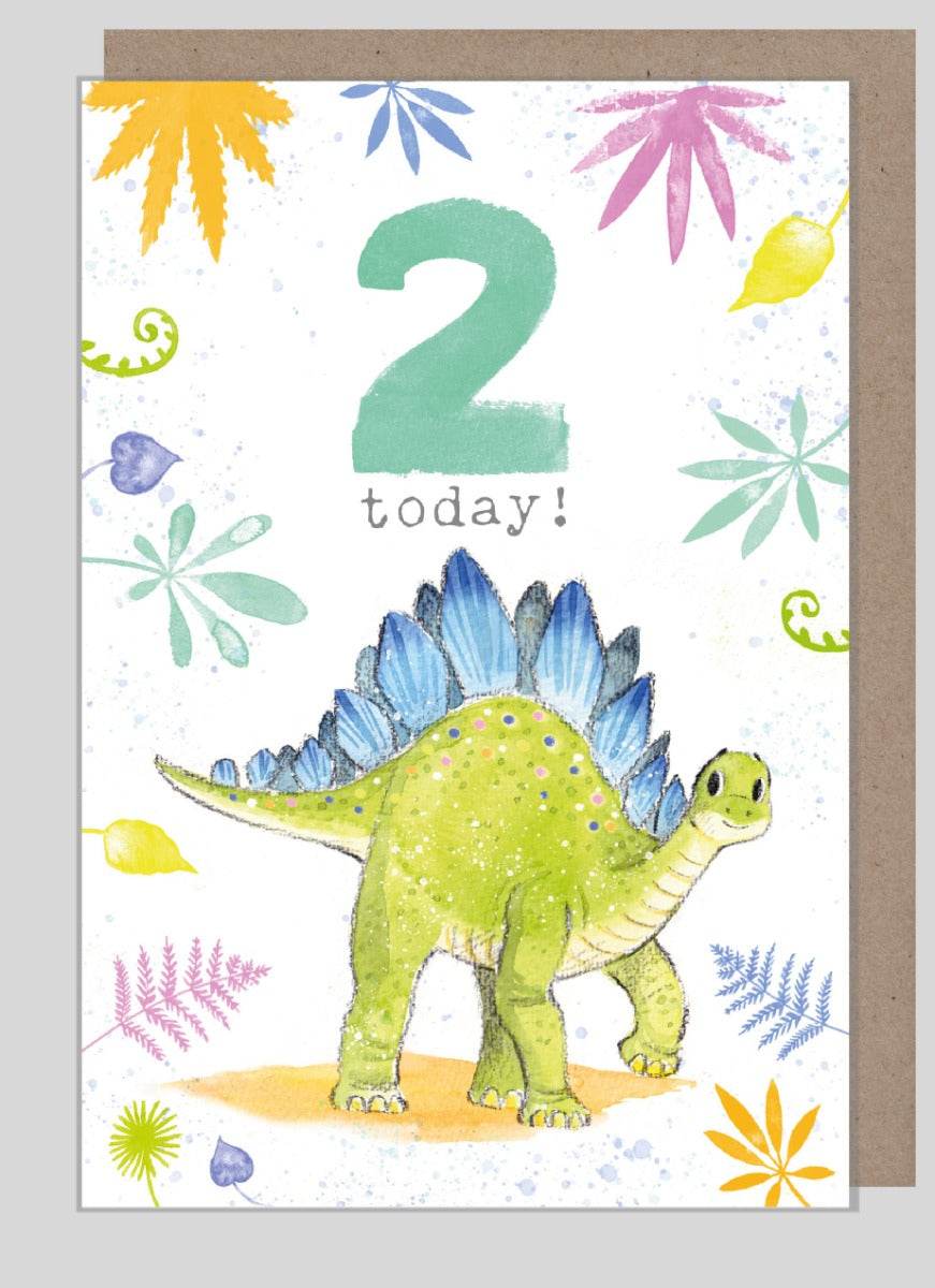 Roarsome Age 2 Birthday Card - House of Cards