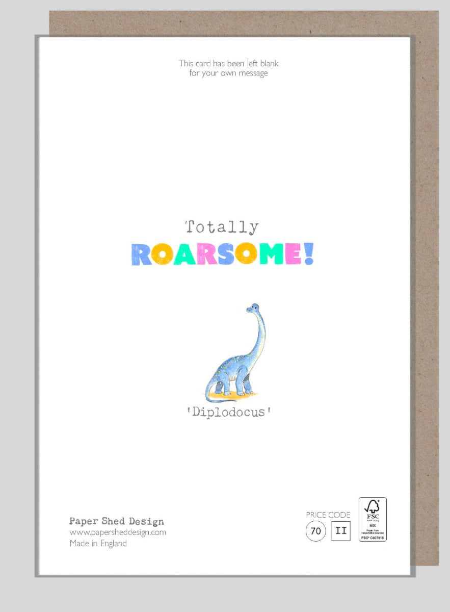 Roarsome Age 3 Birthday Card