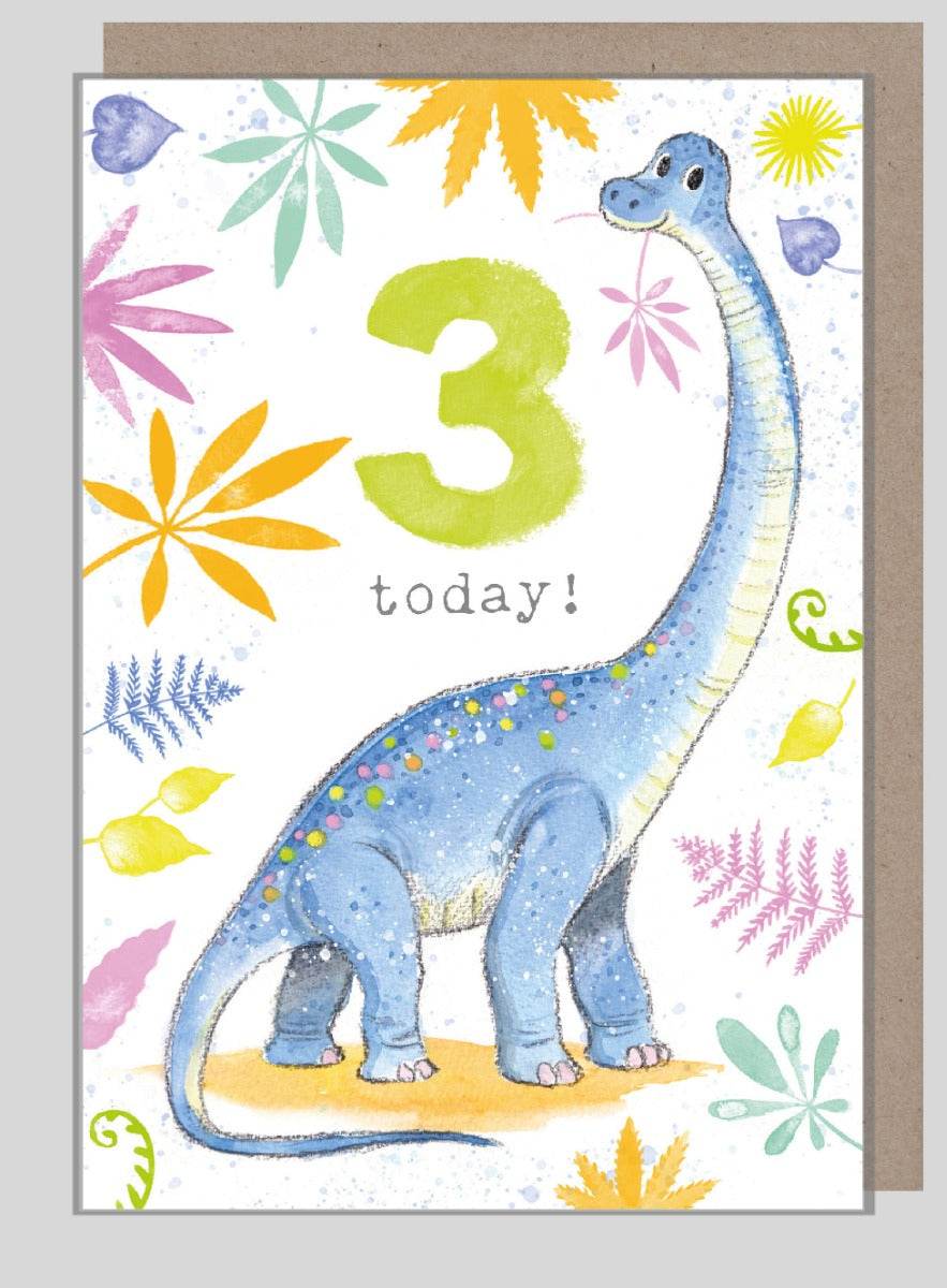 Roarsome Age 3 Birthday Card - House of Cards