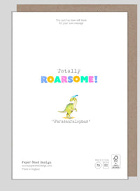 Roarsome Age 4 Birthday Card