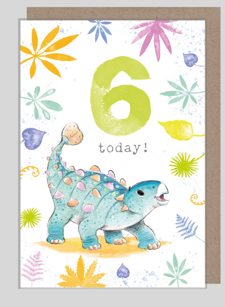 Roarsome Age 6 Birthday Card