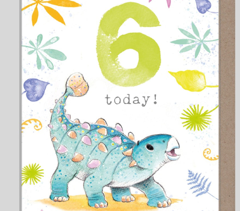Roarsome Age 6 Birthday Card
