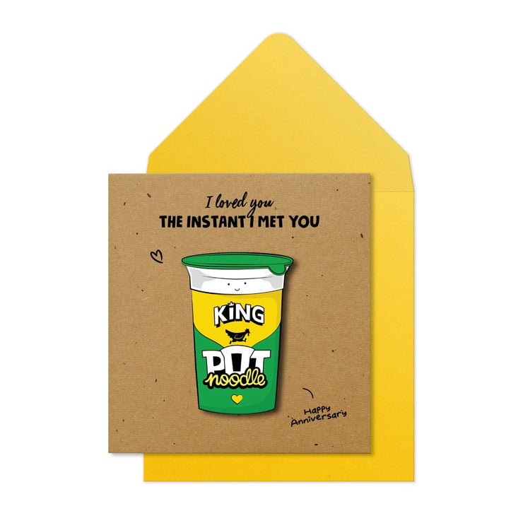 Pot Noodle Anniversary Card