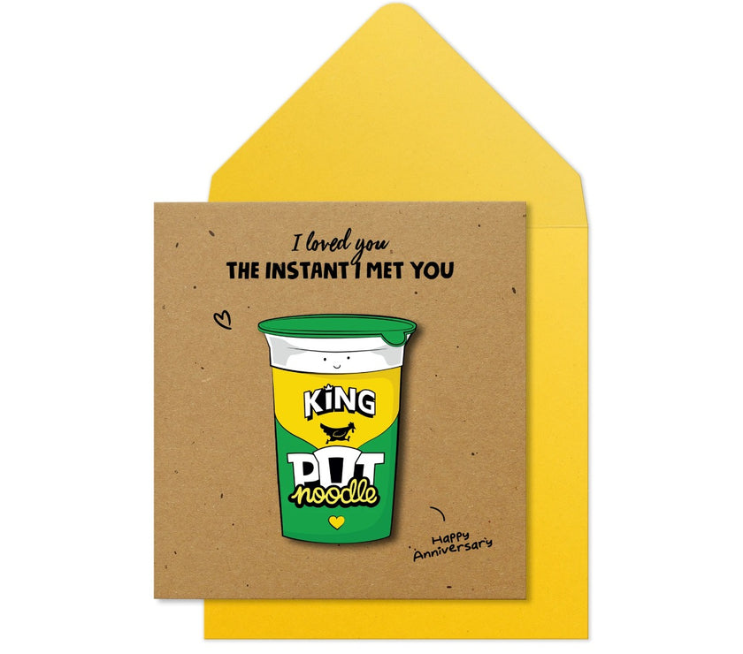 Pot Noodle Anniversary Card