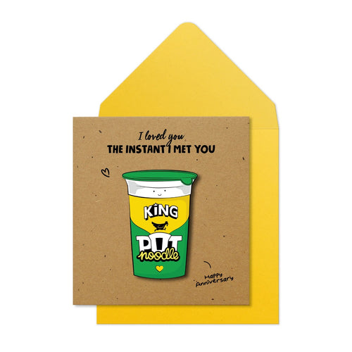 Pot Noodle Anniversary Card