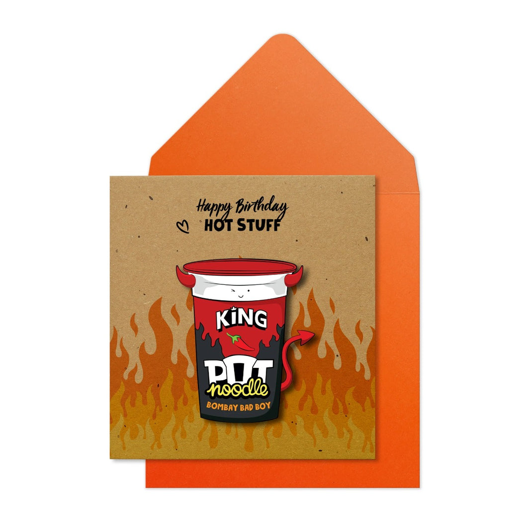 Pot Noodle Birthday Card