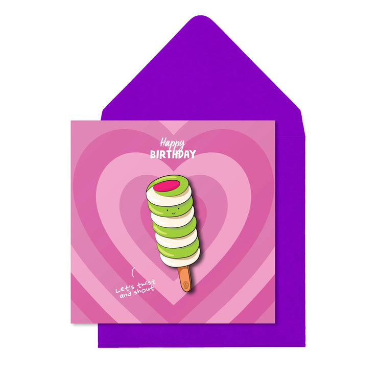 Twister Birthday Card